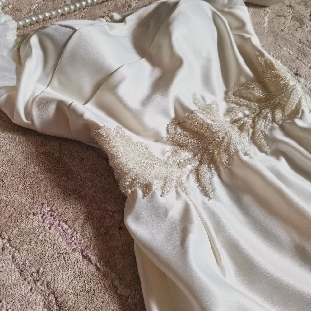 Robe fiançailles Blanche création by me🤍🤍💍