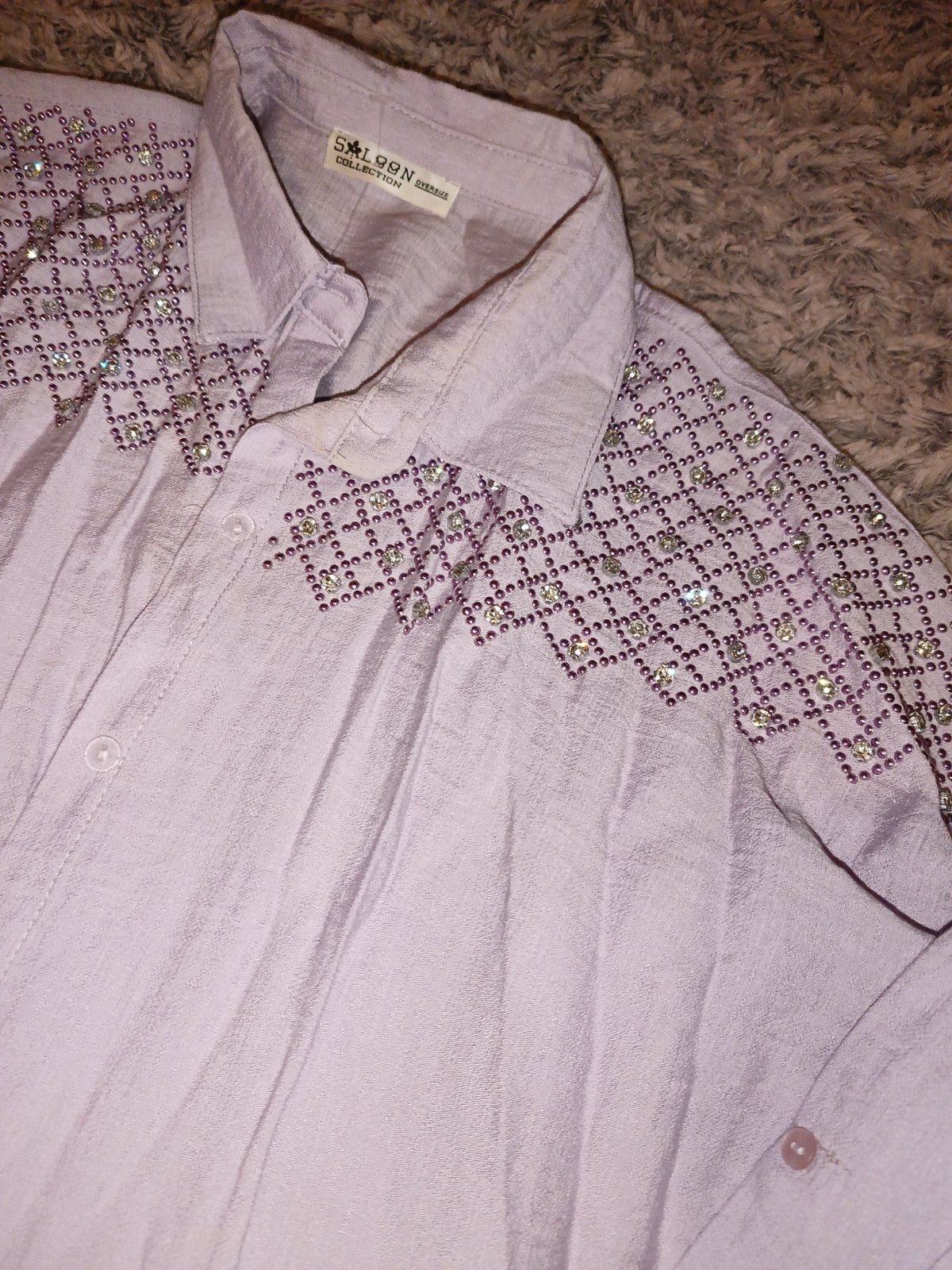 Chemise kamraya avec strass