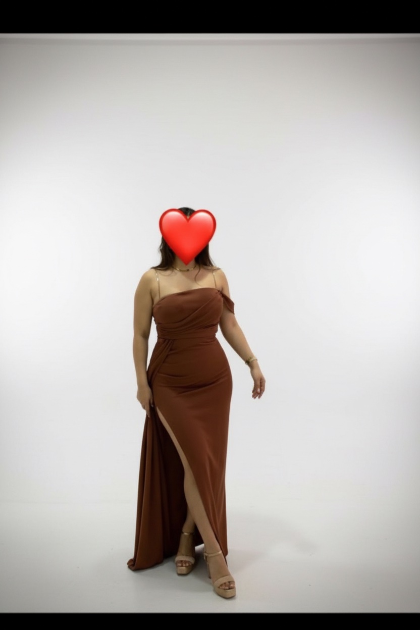 Robe avec fente 