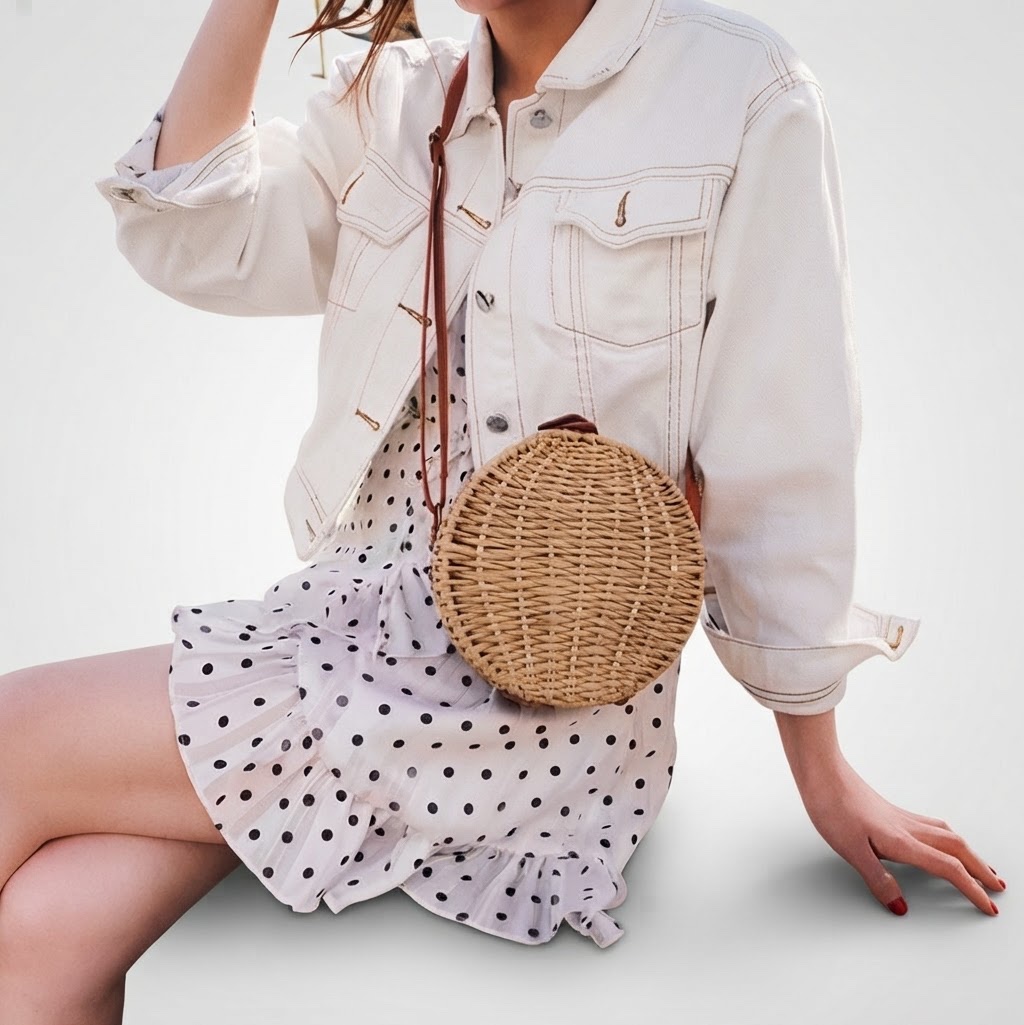 ✨ Sac rond en osier – L’élégance naturelle ✨