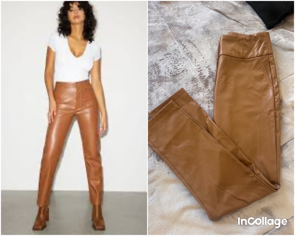 Legging camel taille haute 