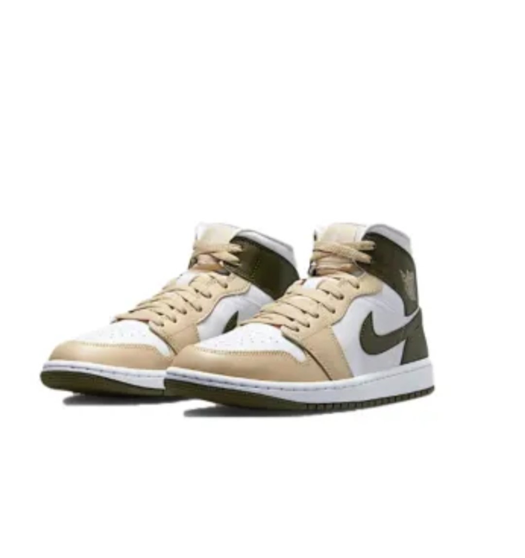 Air Jordan vert militaire et beige état Neuf 
