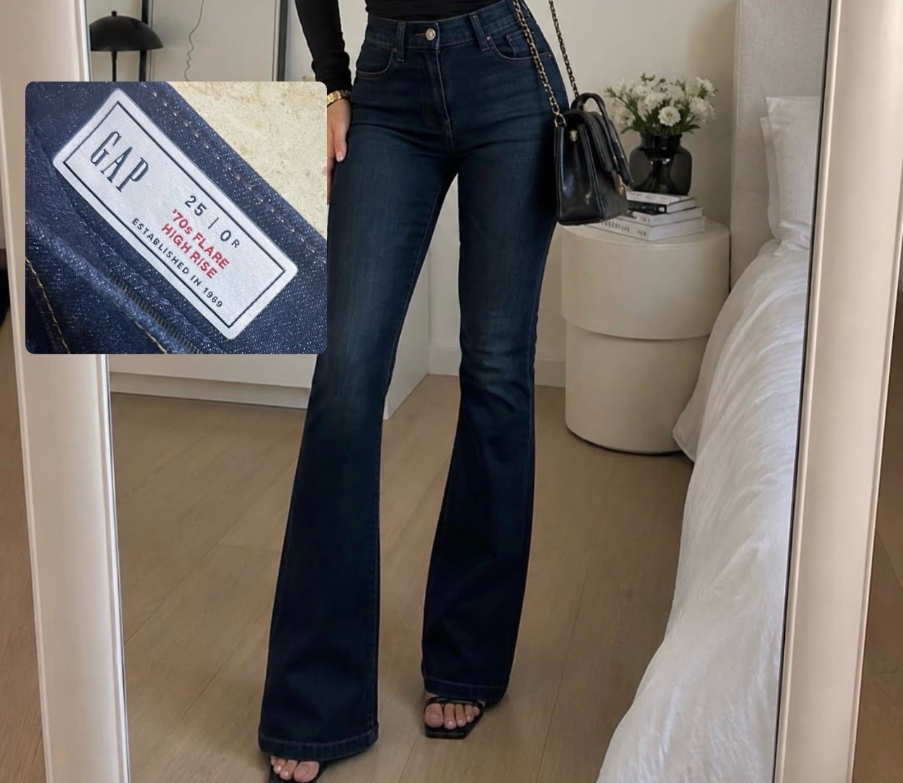 Gap high rise '70s flare jeans 