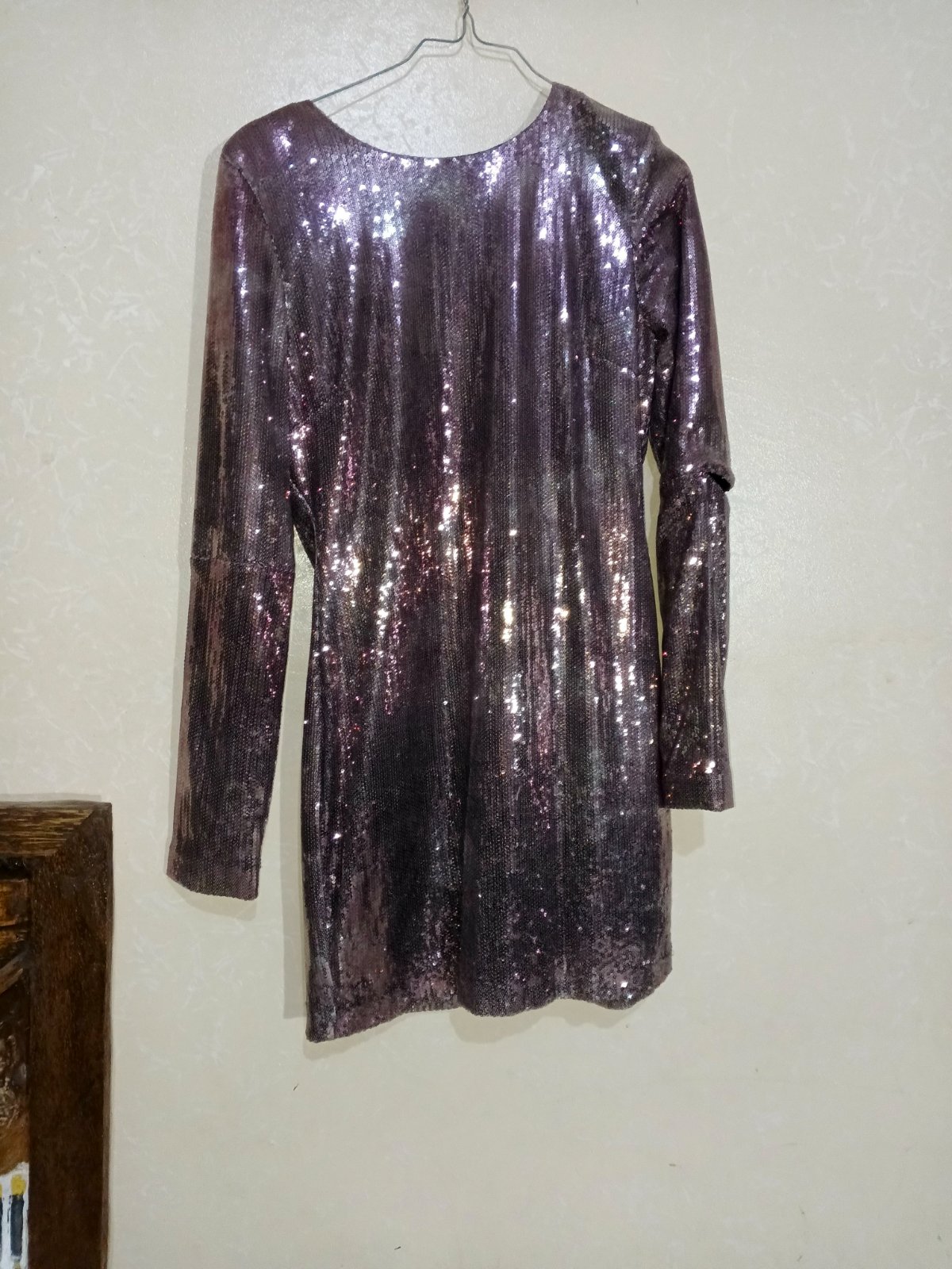 Robe argentée rose 