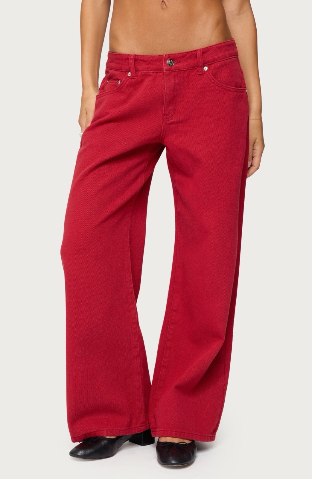 Jean rouge mango