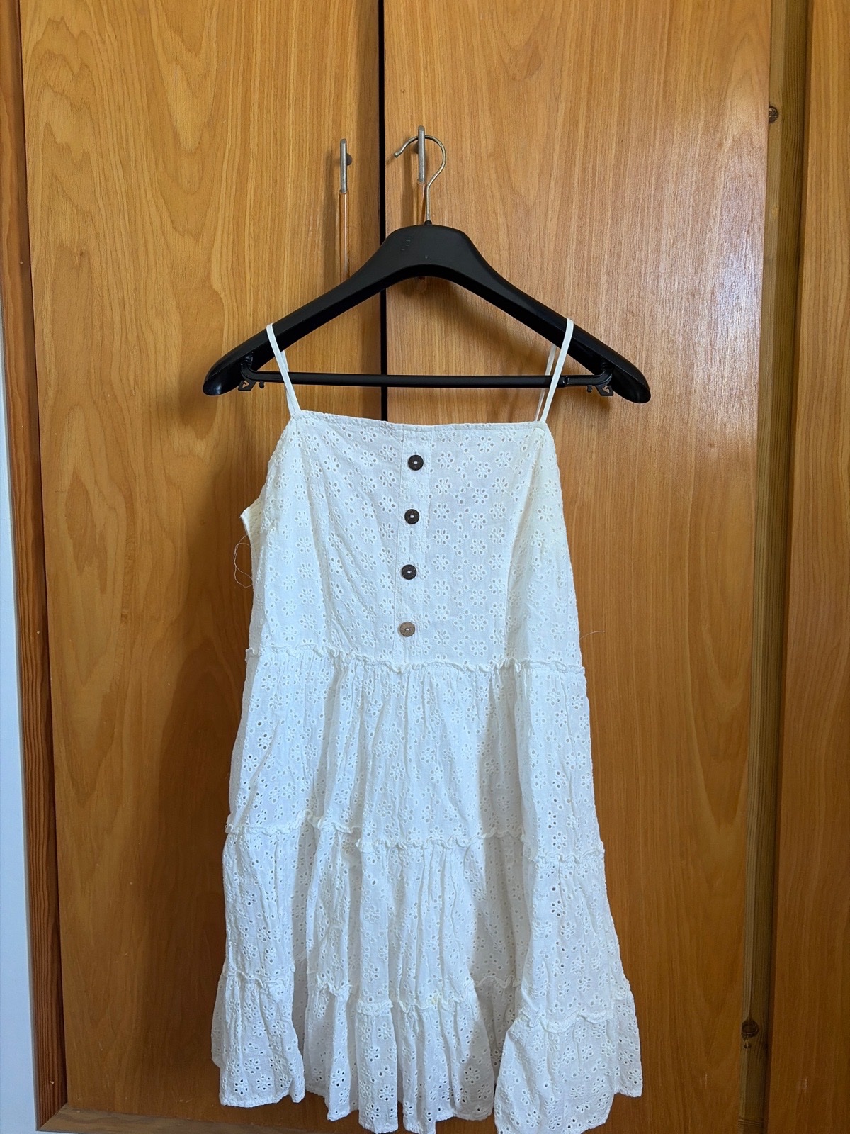 Robe blanche brodrerie anglaise taille S 