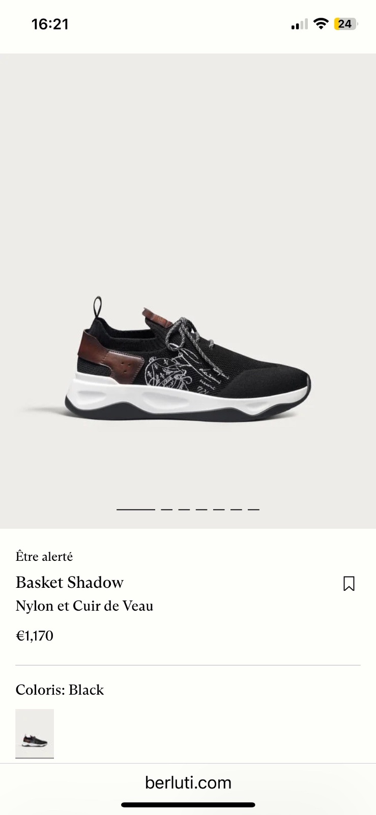 Basket homme berluti