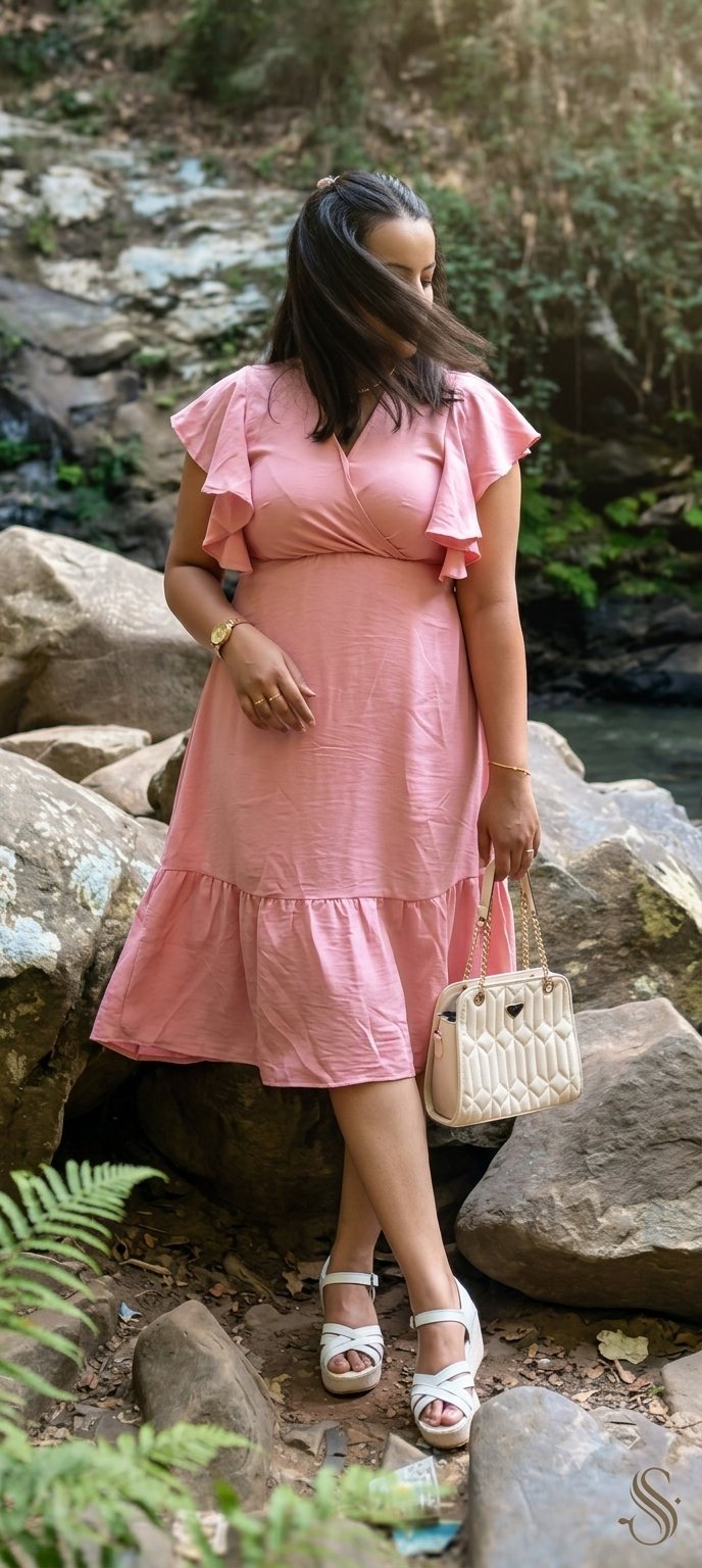 Robe rose