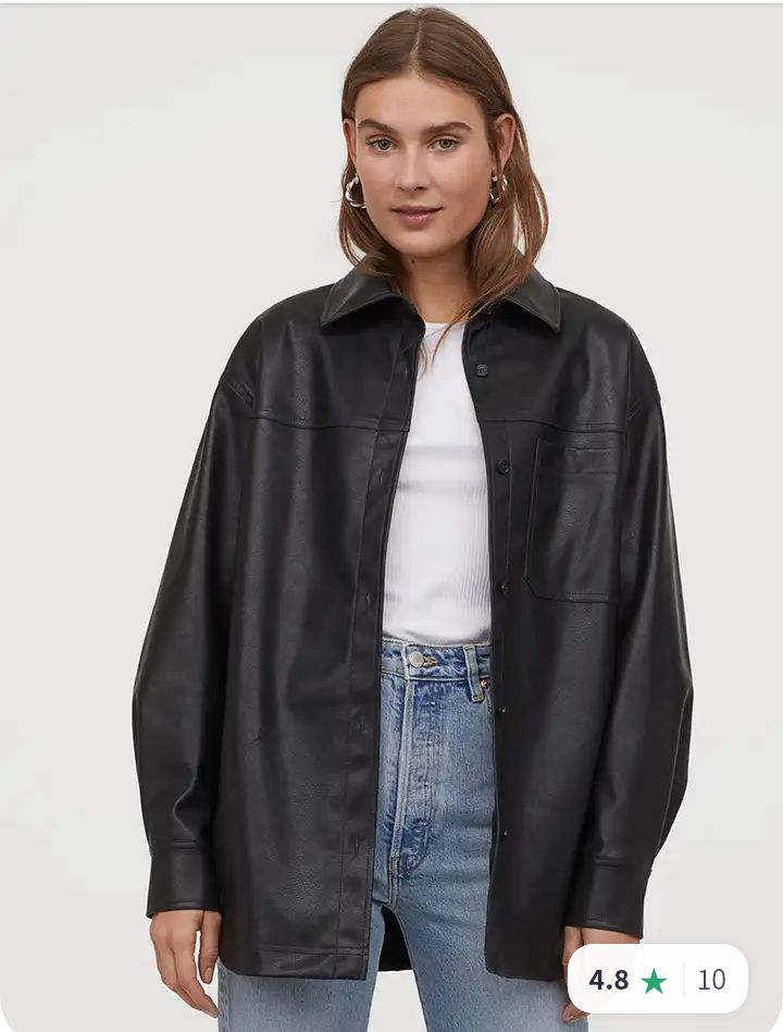 Chemise cuir H&M taille L