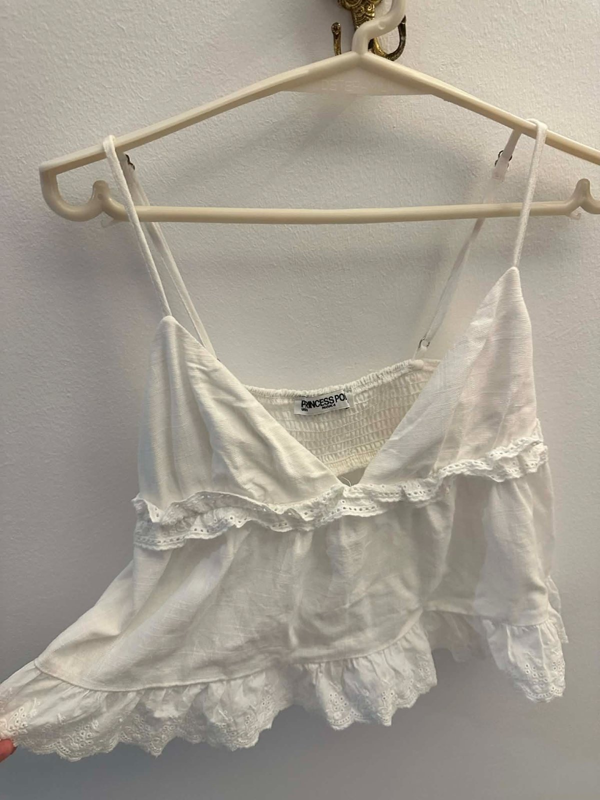 Top blanc Princesse Polly style bohème 