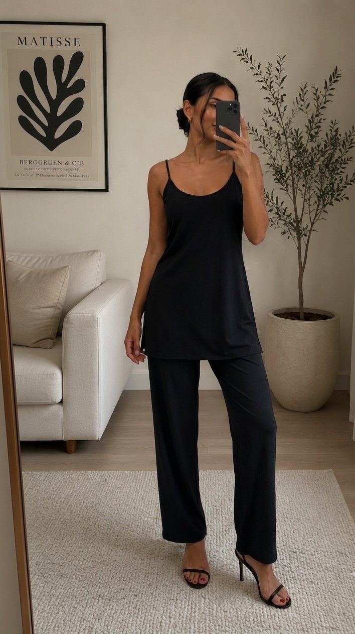 Salopette noire fluide – Etam by Ego(taille 36/38)