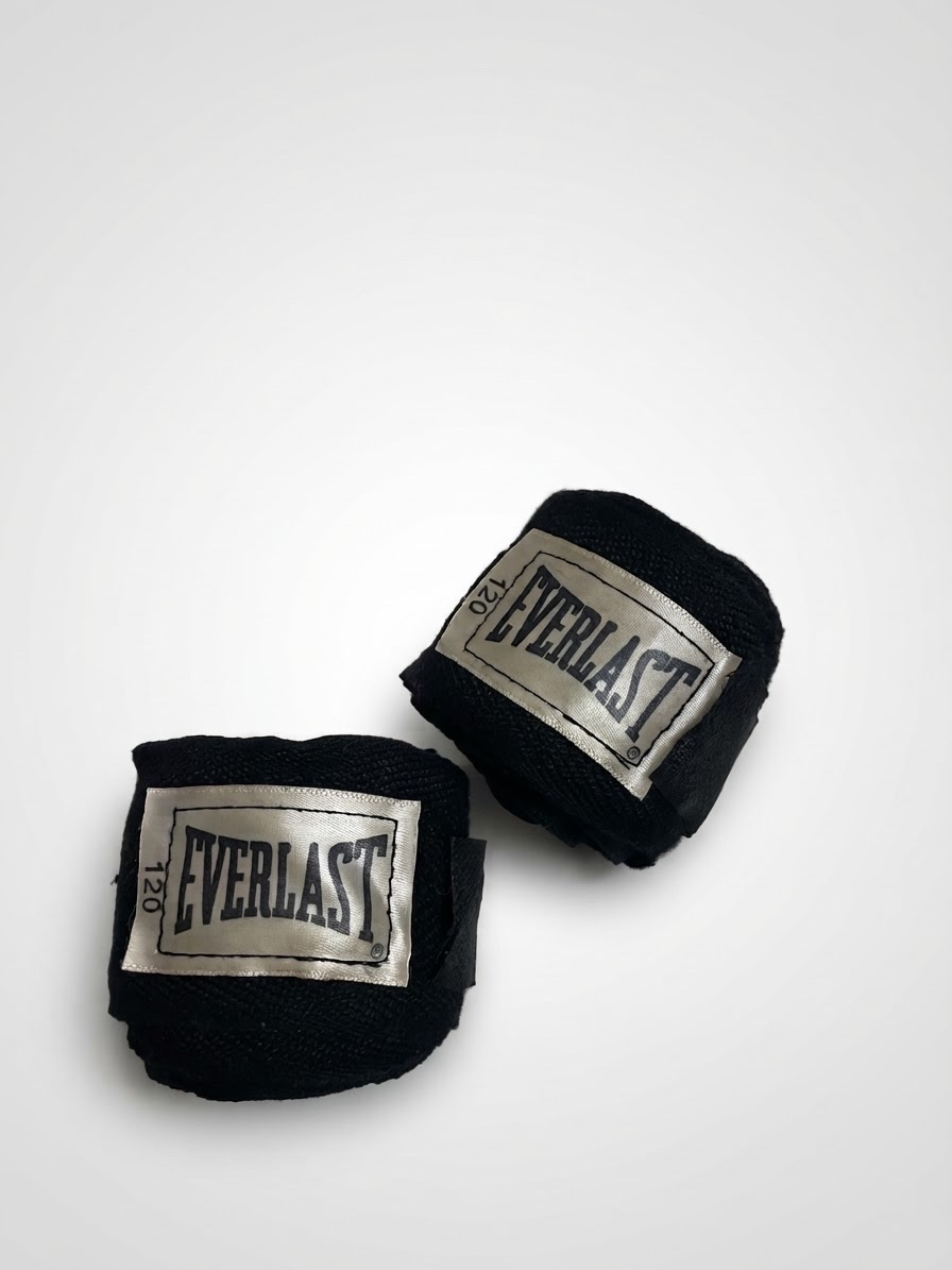 Bandes de boxe Everlast Core de 120 pouces (environ 3 mètres), de couleur noire