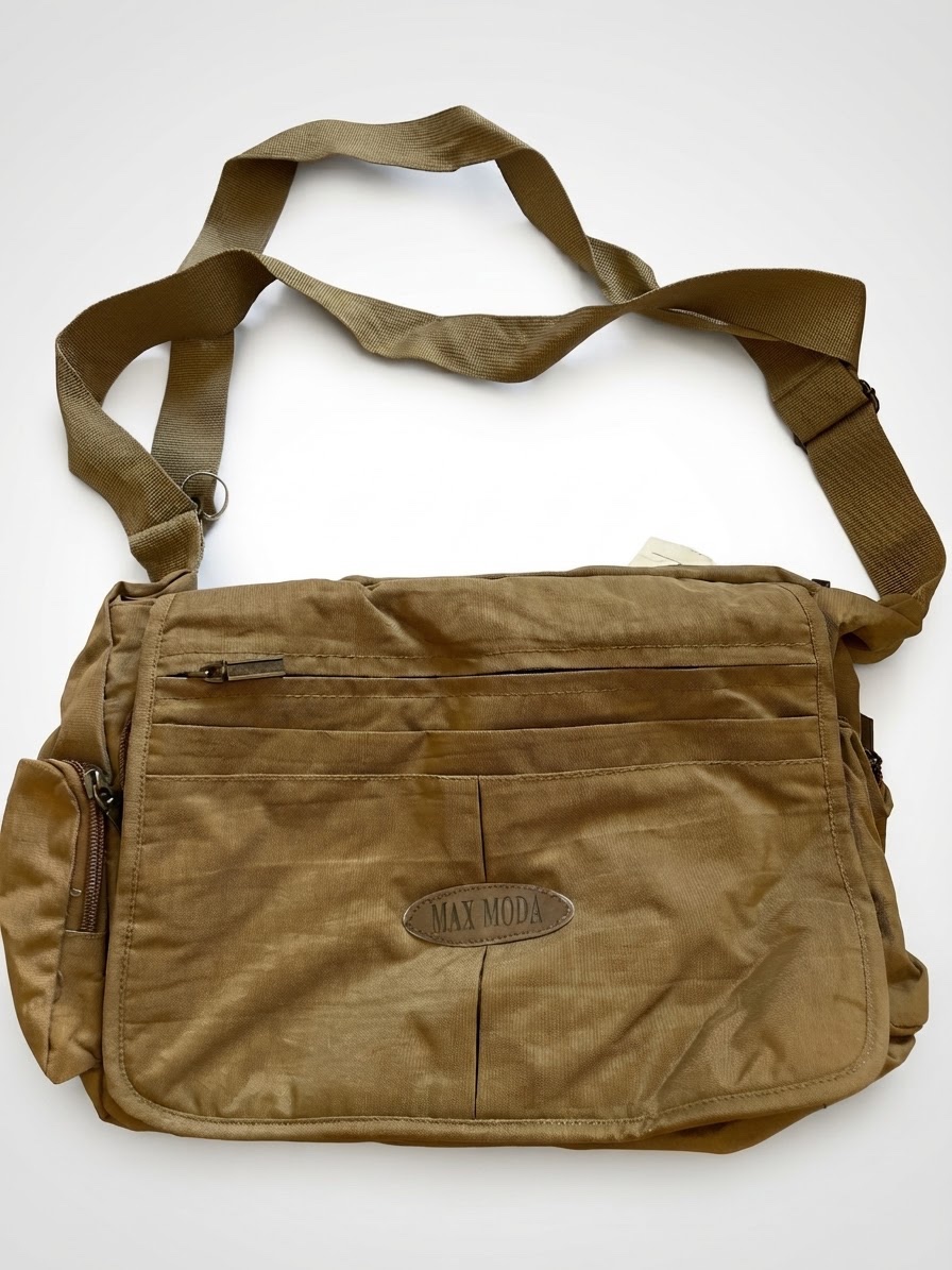 Sac beige avec ticker