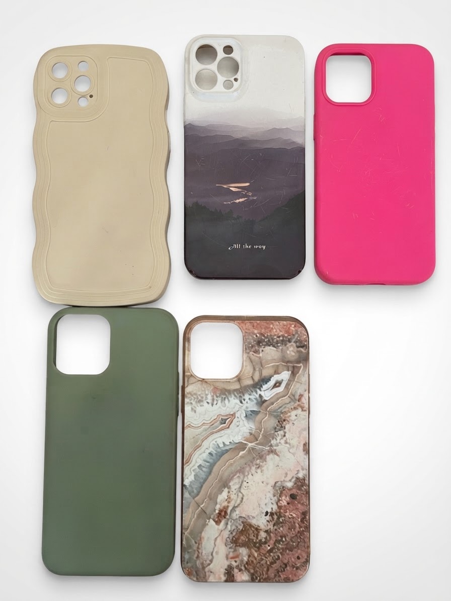 5 cache de telephone :iphone 12  pro