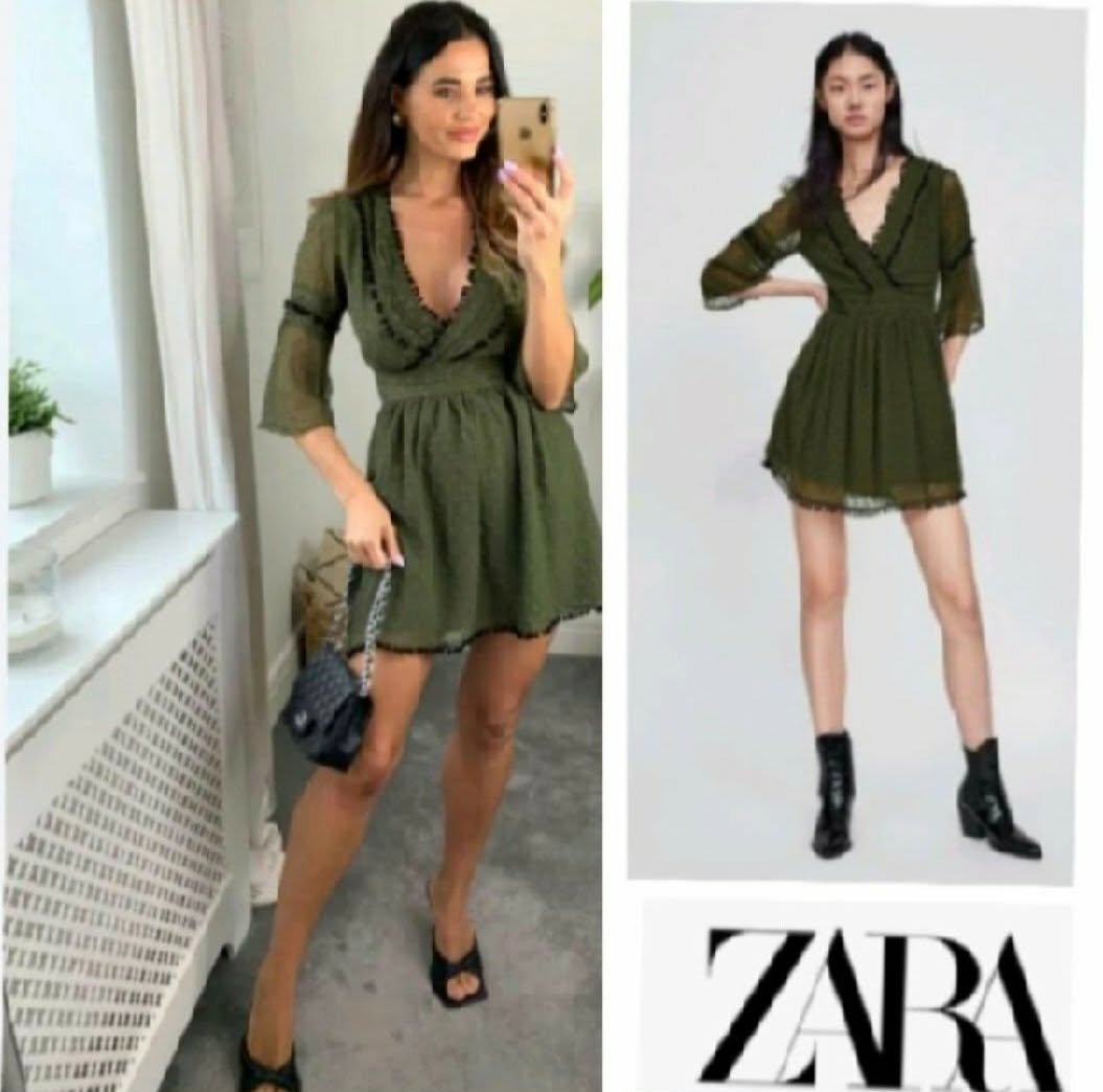 Belle robe zara cache coeur 