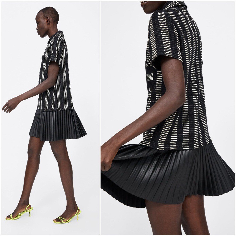 Robe zara noire novelle collection 