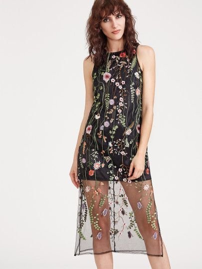 Robe dentelle to9telll transparente 