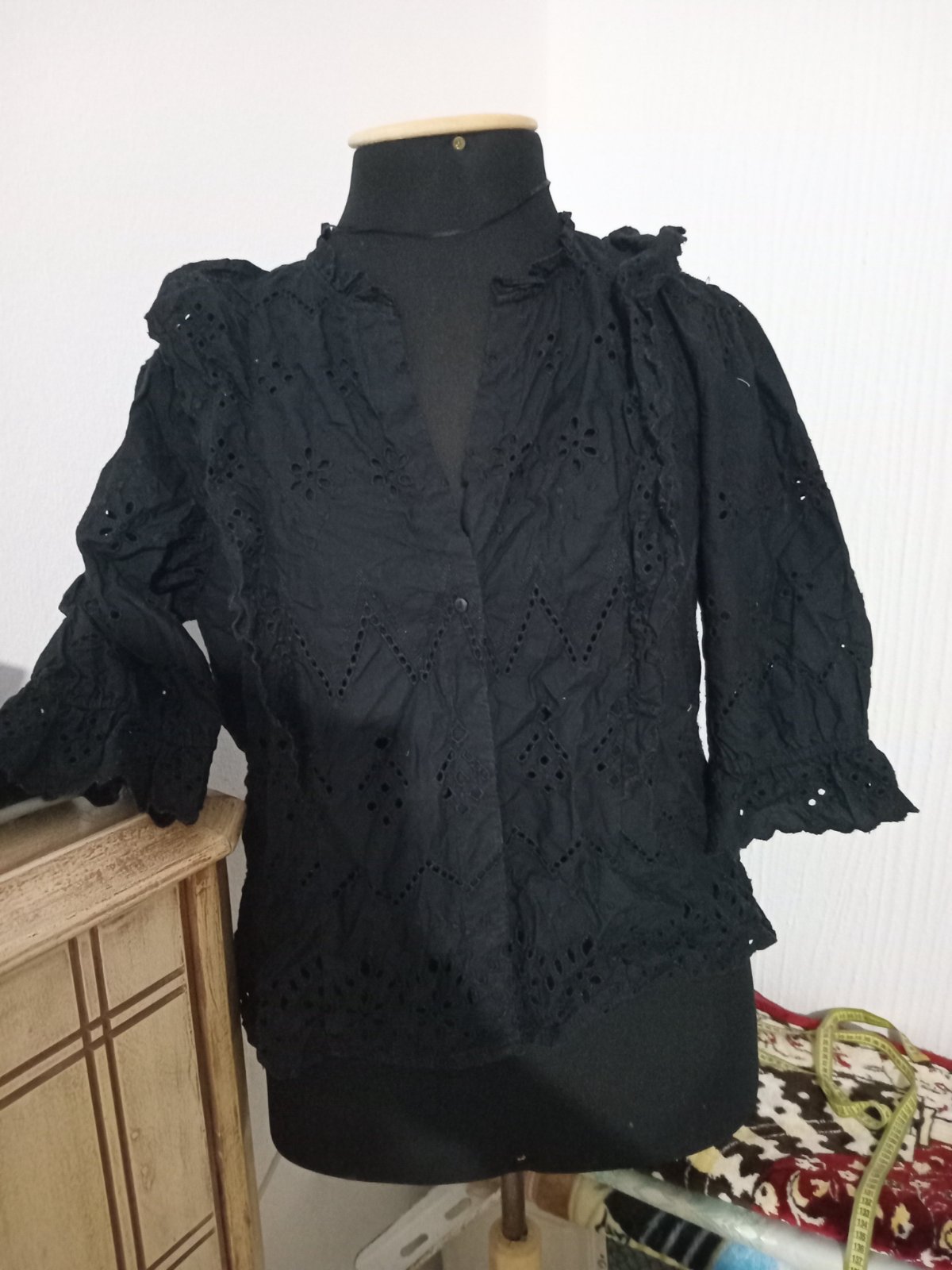 Chumise  zara broderie anglaise 