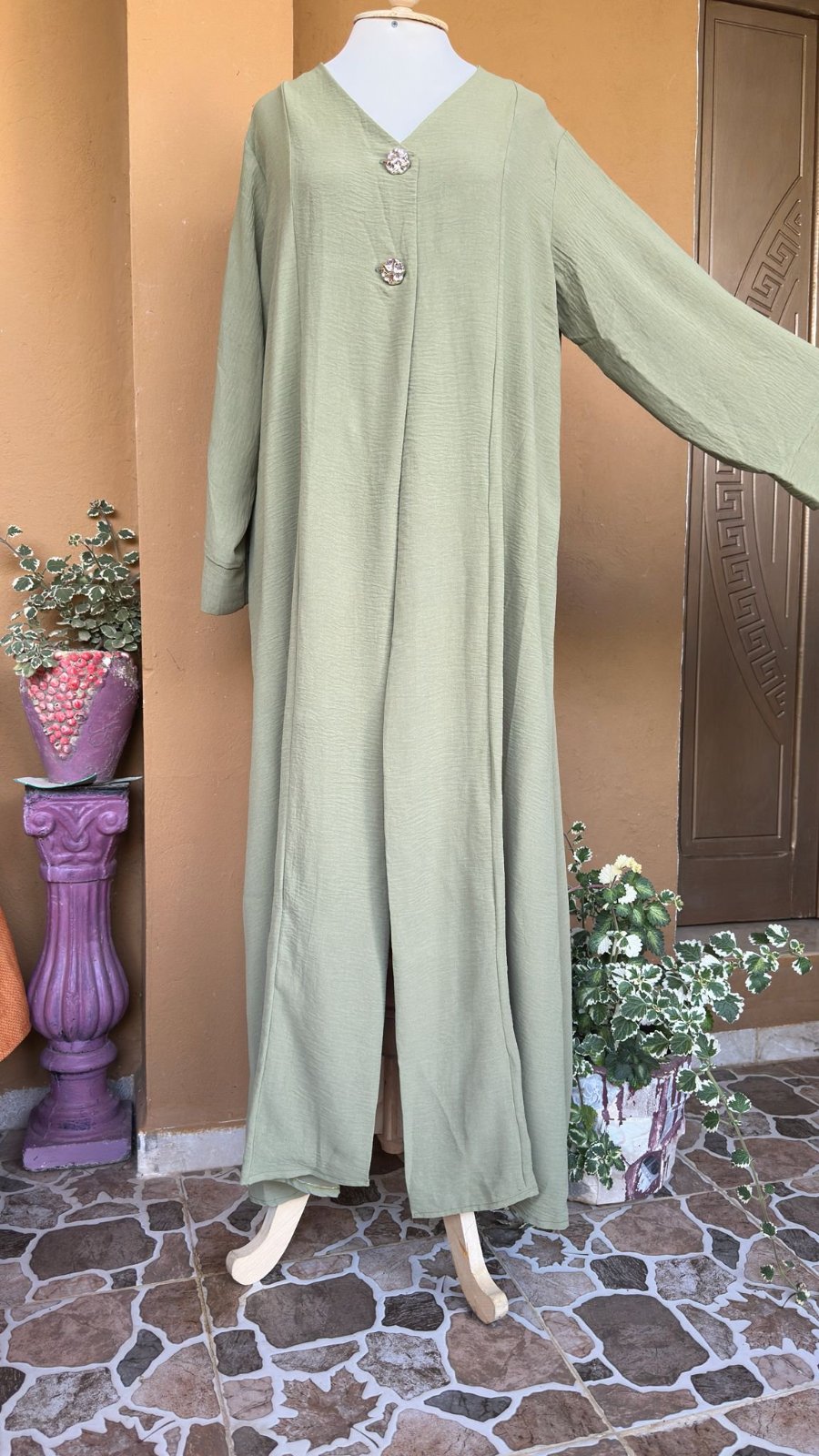 Abaya vert olive  standard 