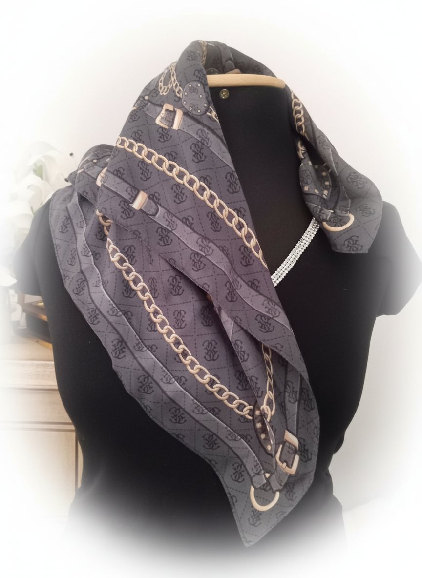 Foulard guess authentique grix 50cem