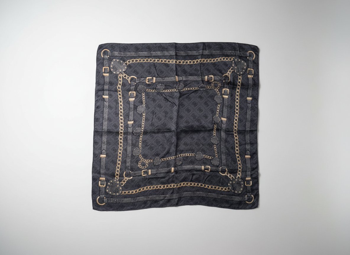 Foulard guess authentique  en soie