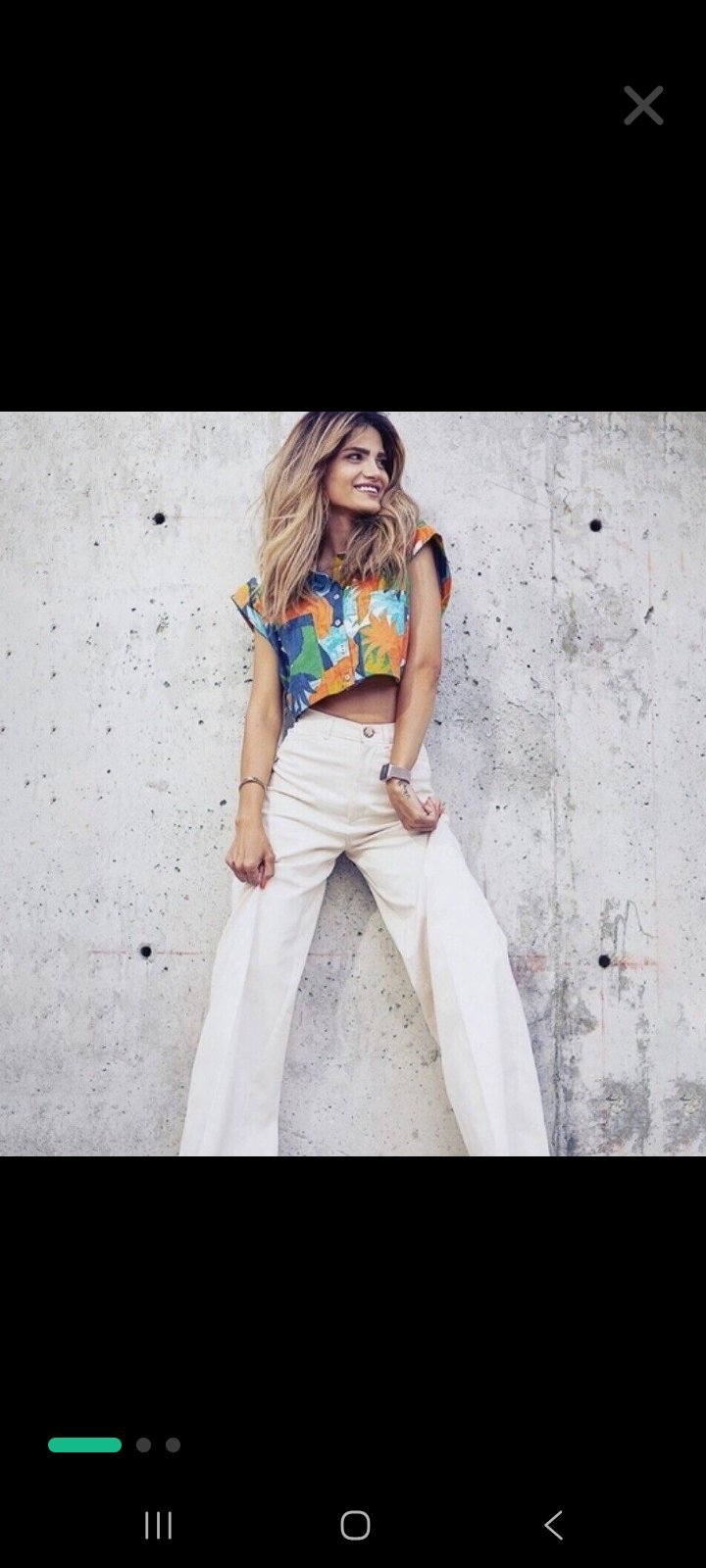 Crop.top chumise zara