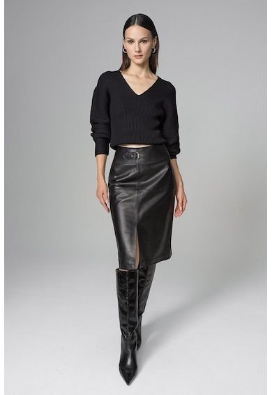 Jupe en  vrai cuire club monaco 