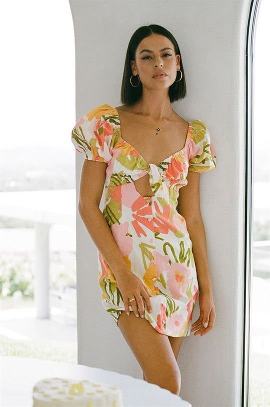 Robe 9amraya fleurie to9telll