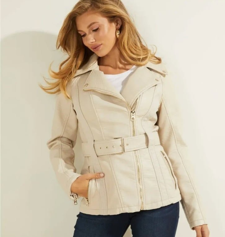 Vest en cuire guess authentique 