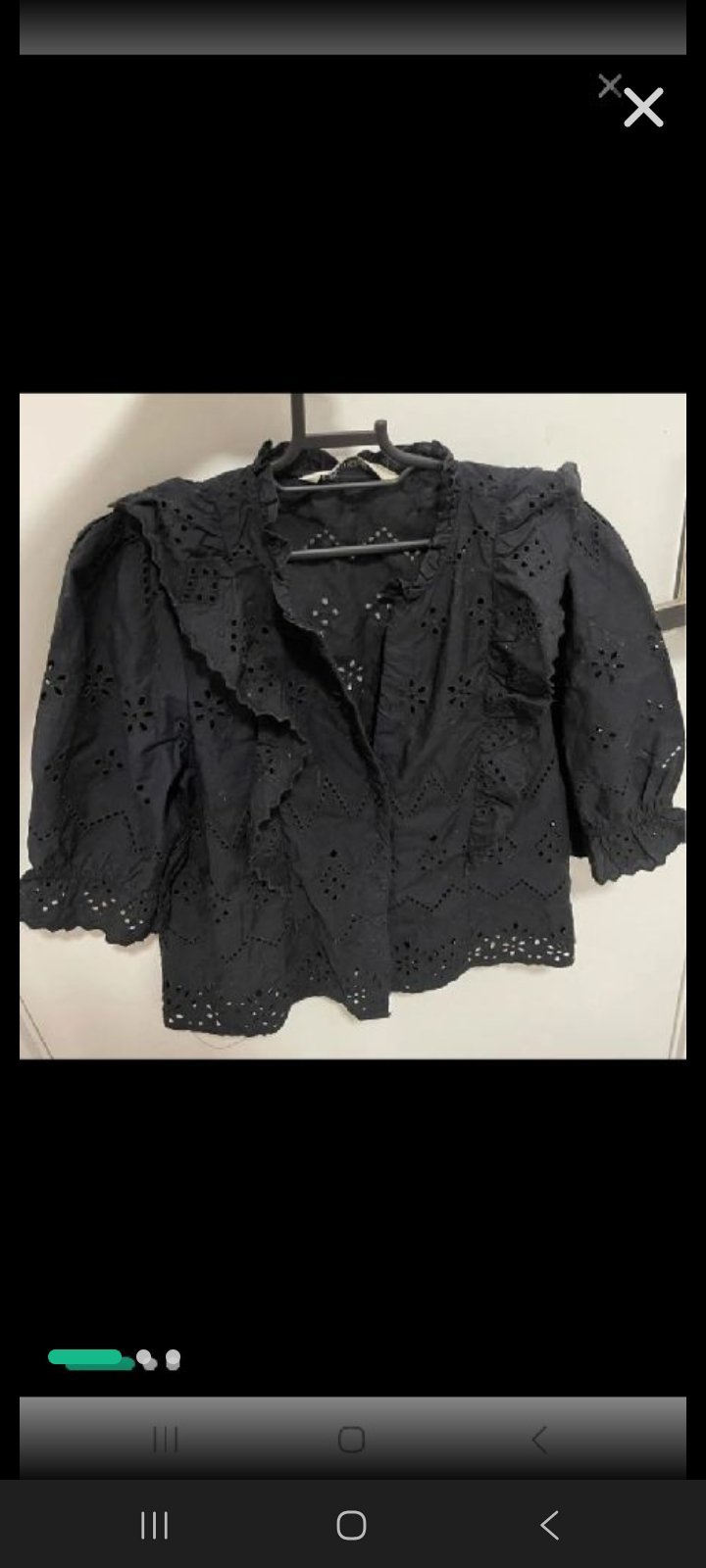 Chumise broderie anglaise zara 