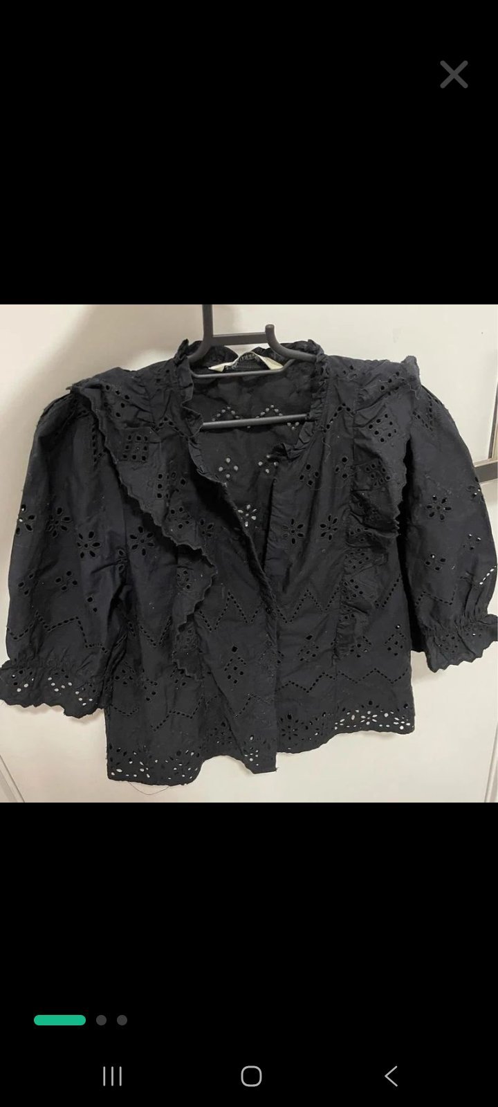Chemise broderie anglaise zara novelle collection impote 