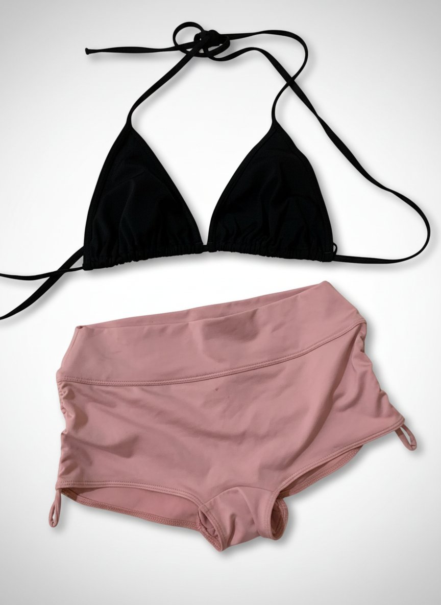 Deux pièces, rose et noir
