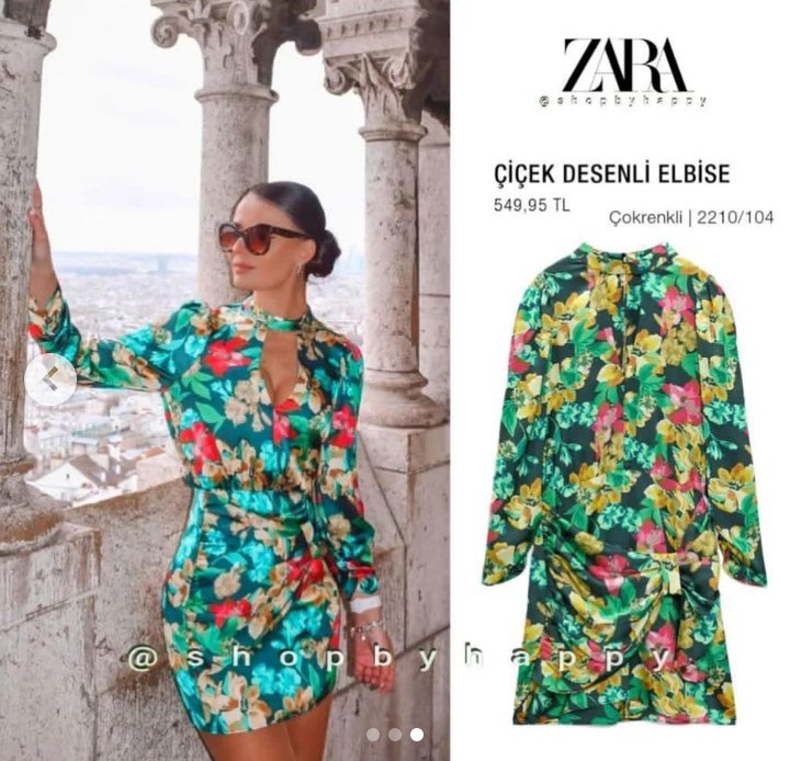 Robe Zara fleurie – imprimé floral