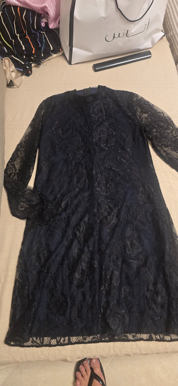 Robe noir dentelle