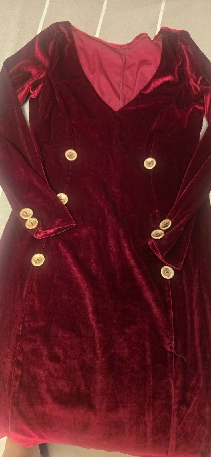 Robe velours sur mesure