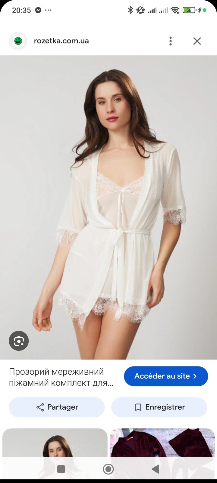 Parure blanc taille 36/38