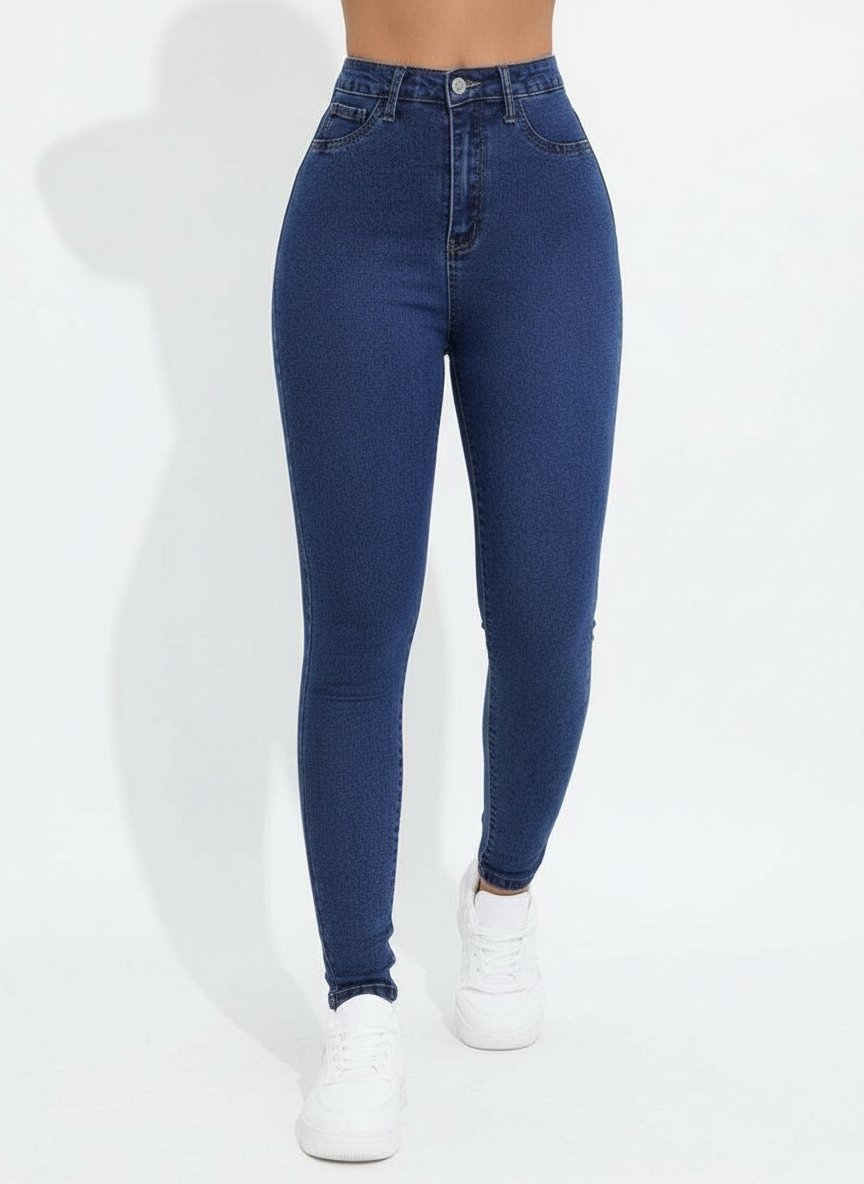 Un pantalon skinny jeans blue de la marque yolo