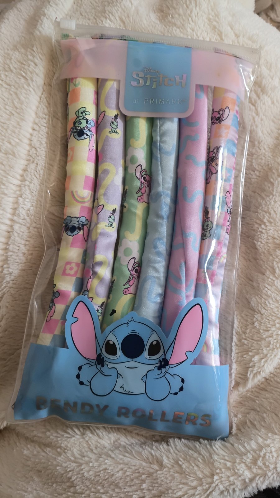 Heatless curler stitch 