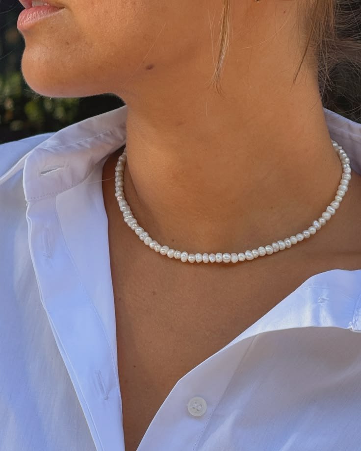 Collier perles naturelles vrai jouher très élégant 