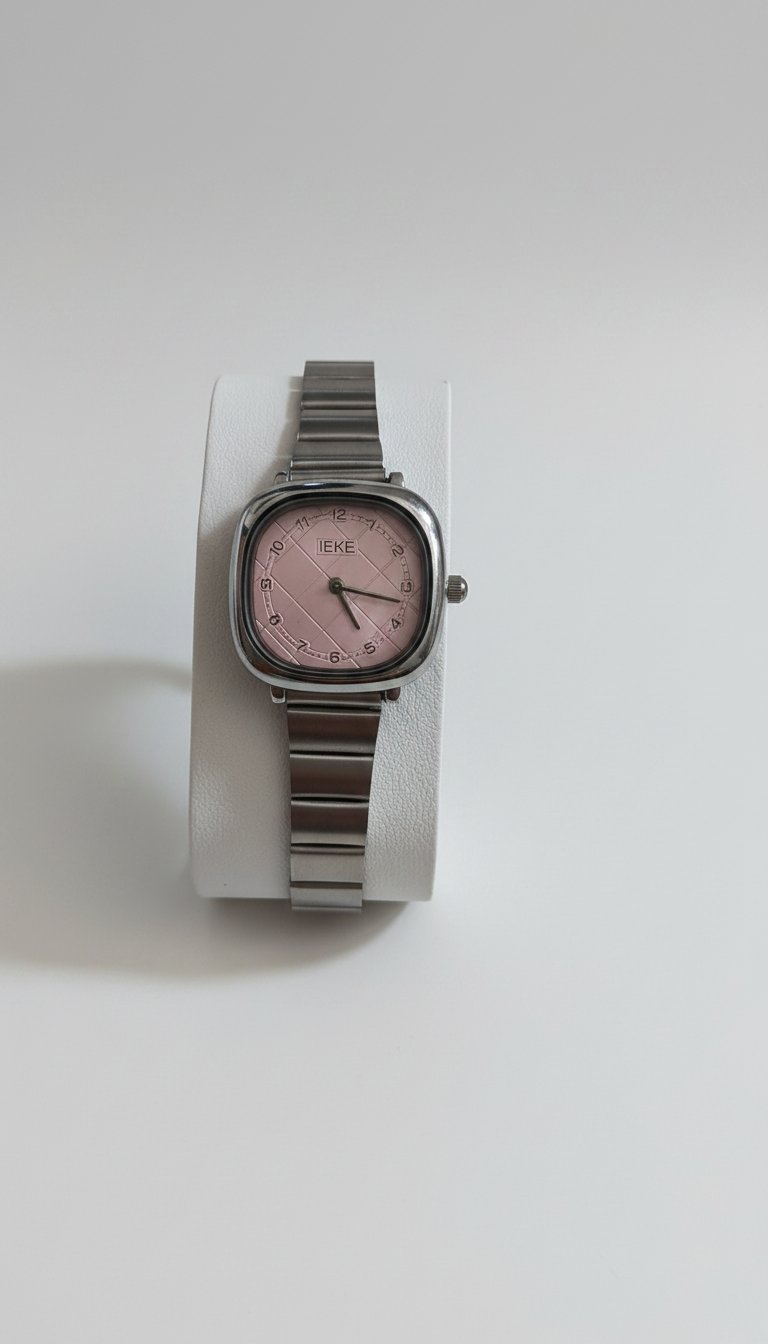 montre argent et rose