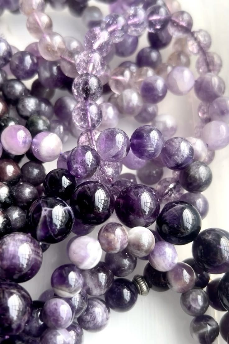 Améthyste / amethyst pierre originale sphère 
