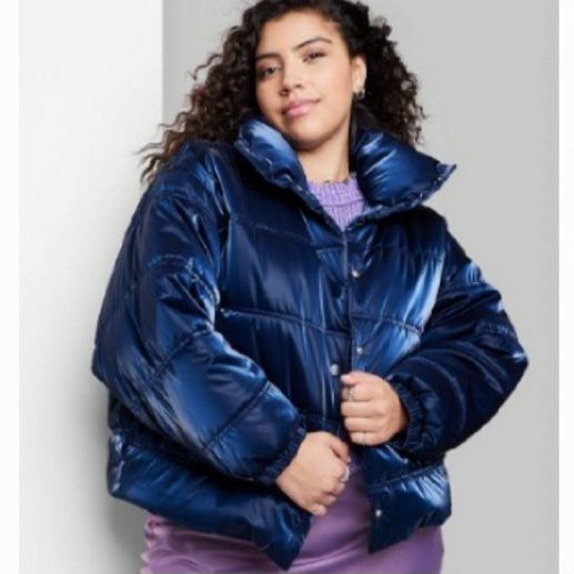 Manteau bleu femme