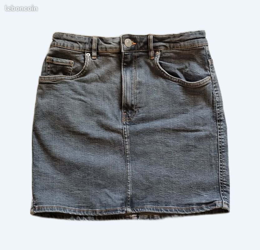 Jupe  jean gris zara