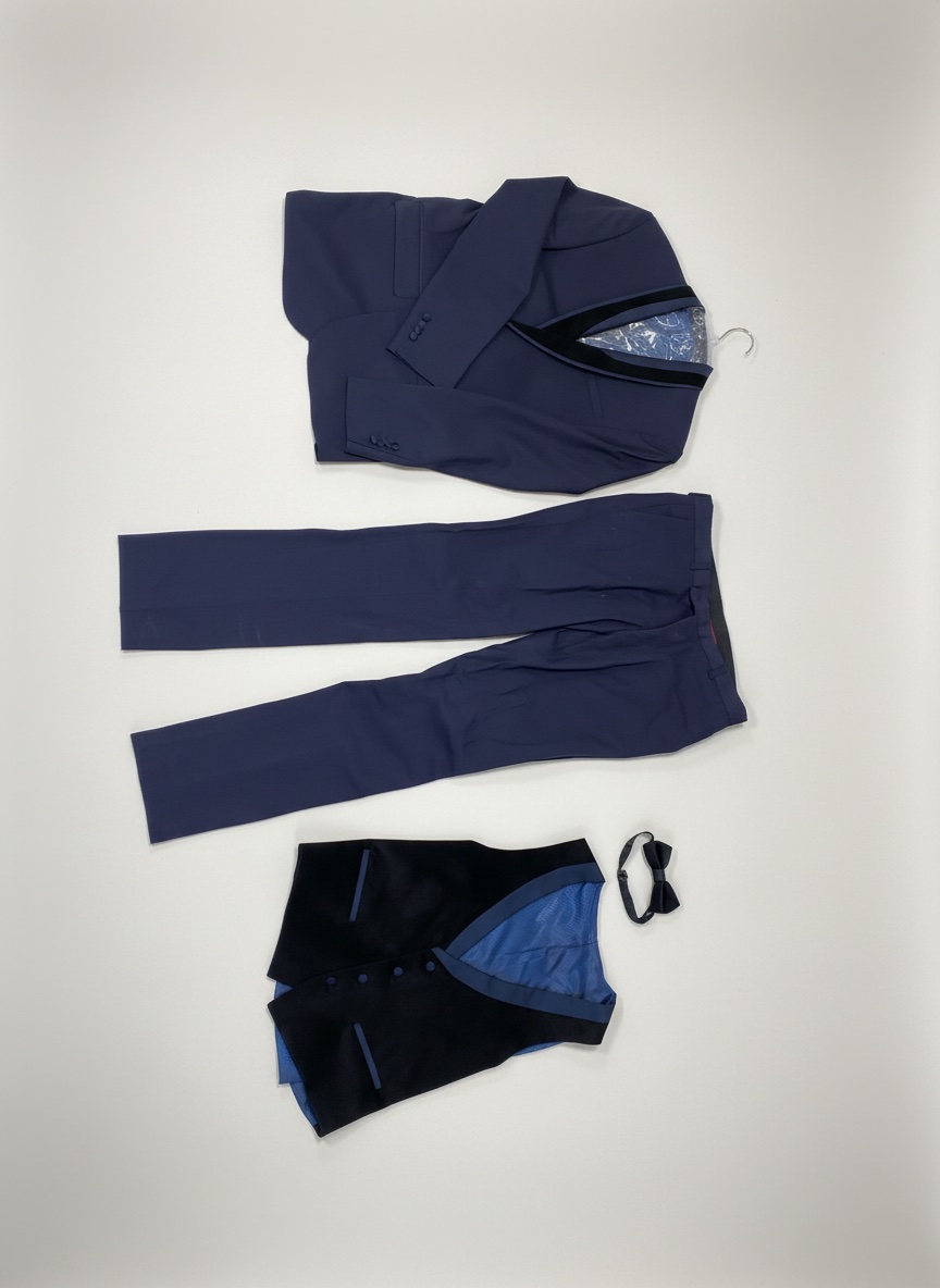 Costume bleu marine 4pieces 