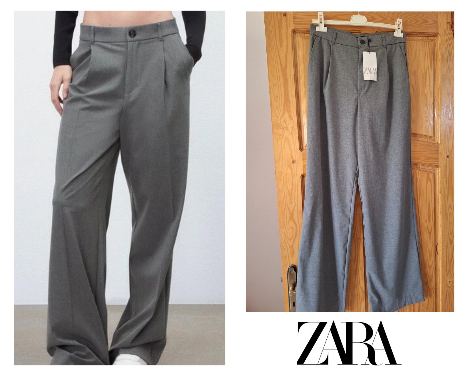Pantalon en tissu ZARA