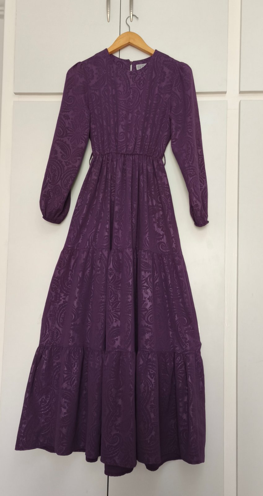 Robe maxi violette