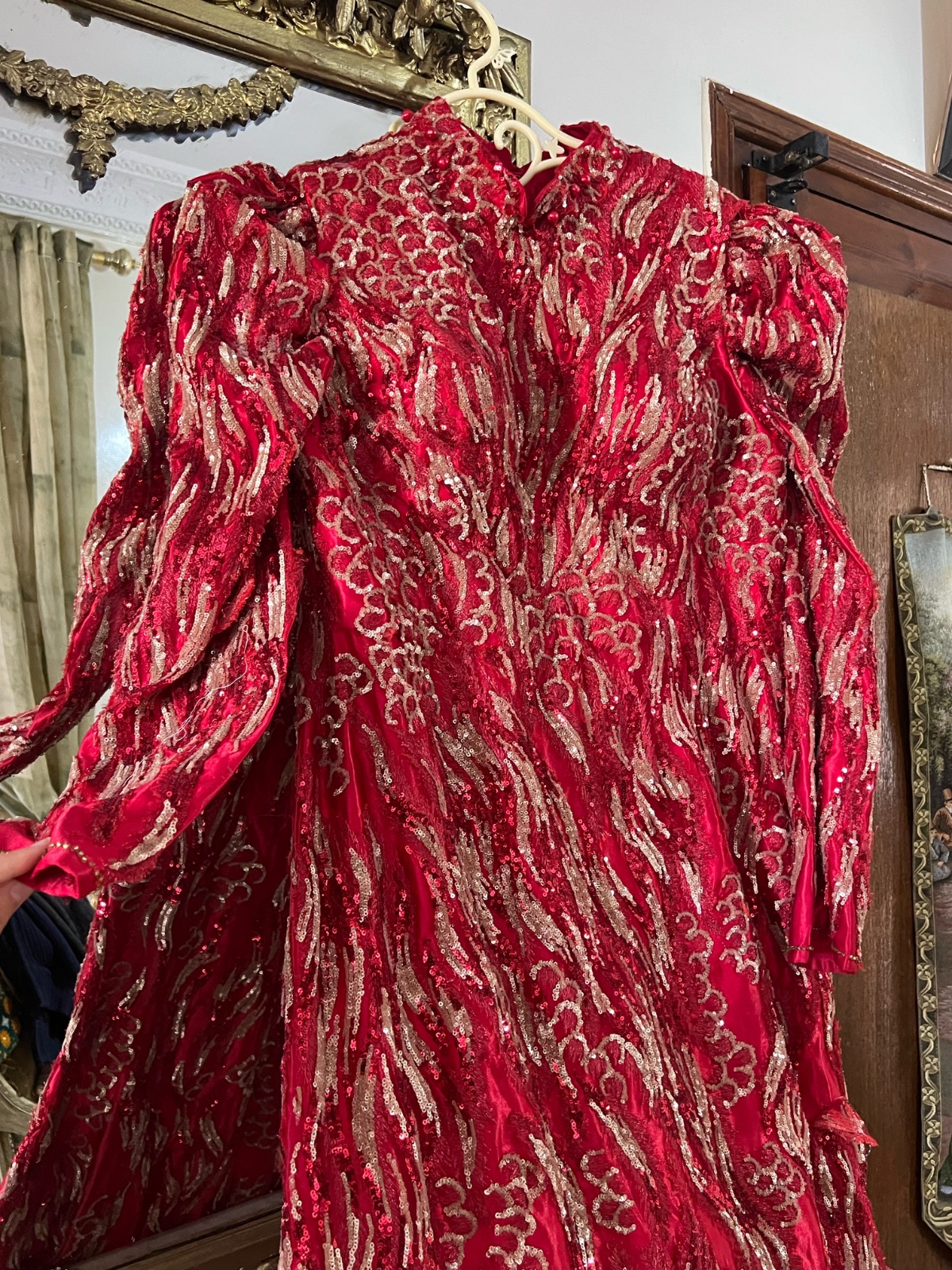 Robe soiree tres chic rouge 
