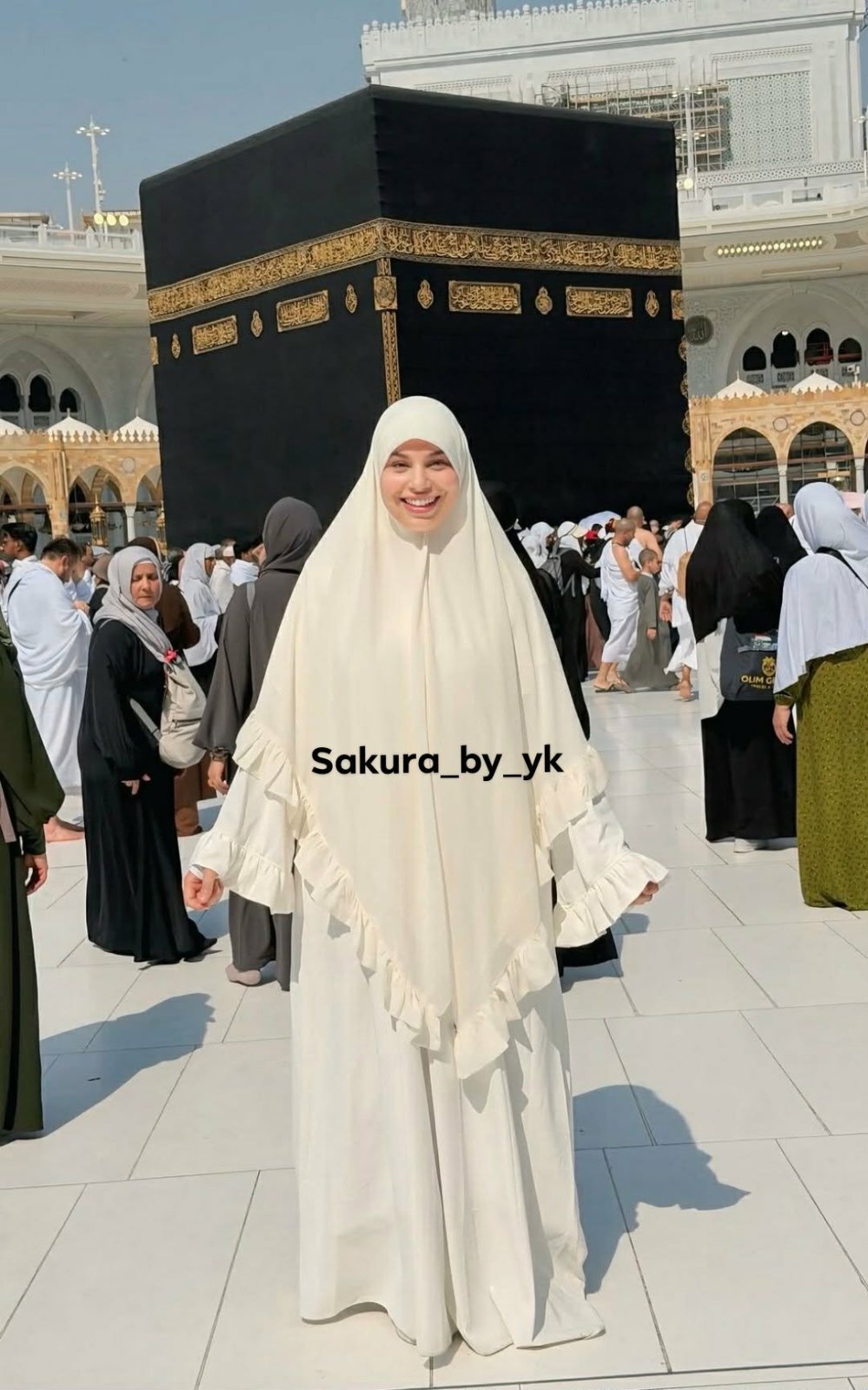Abaya + foulard umrah  طقم عمرة