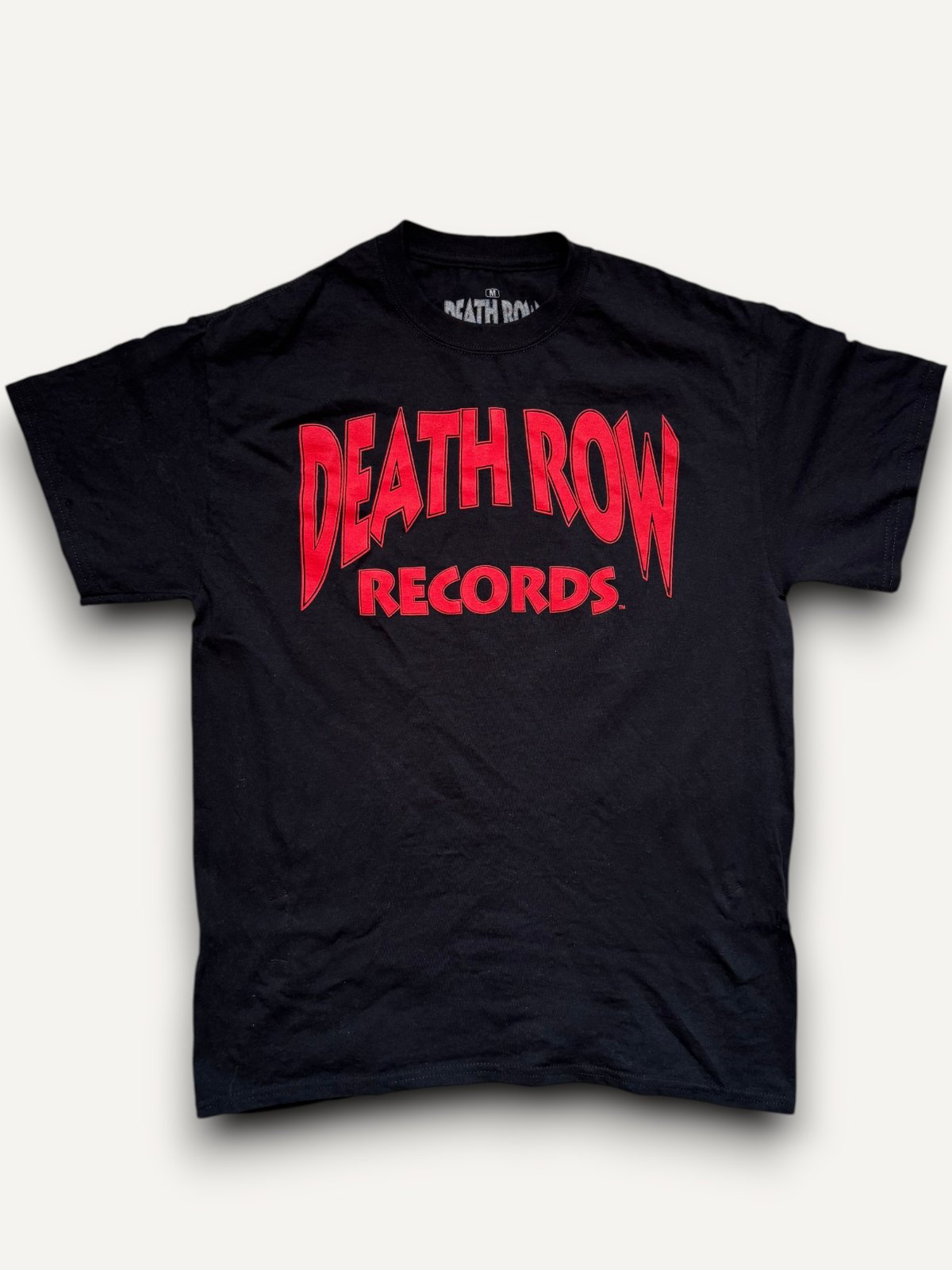 Death Row Records Black Tee with Red logo