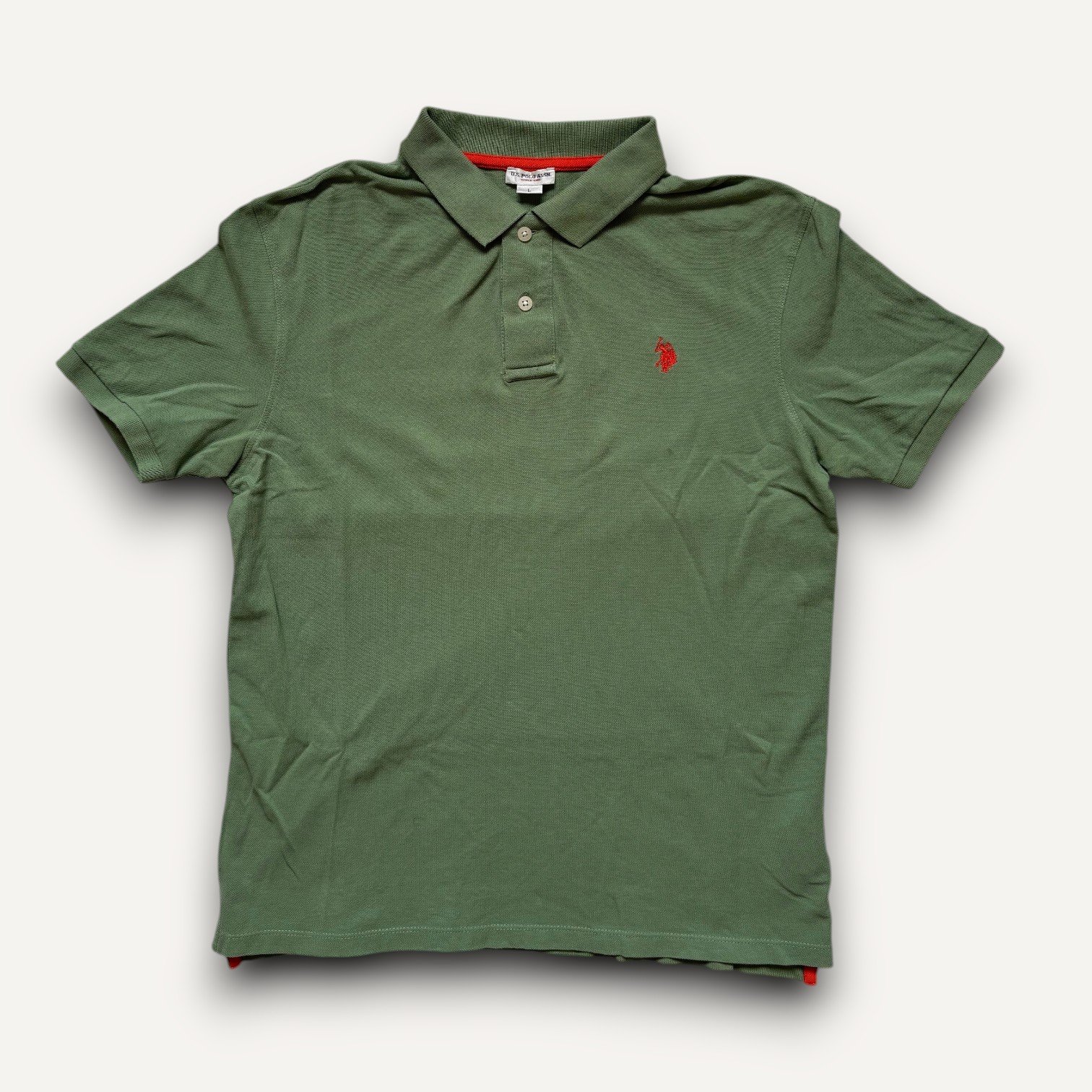 U.S. Polo Assn. Men's Green Short Sleeve Polo Shirt